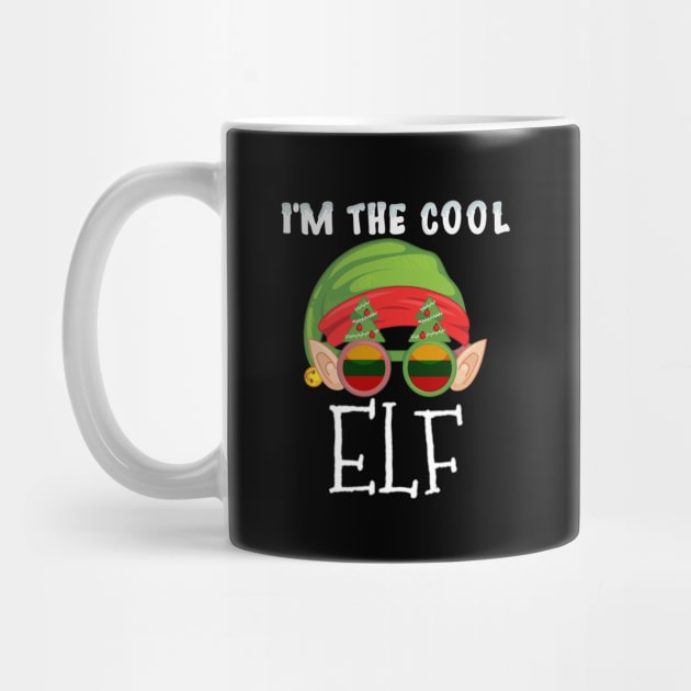 Christmas  I'm The Cool Lithuanian Elf - Gift for Lithuanian From Lithuania by Country Flags